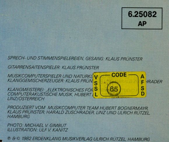 ZWEISAMKEIT (IST DIE SCHÖN'RE ZEIT) (1982), изображение 8