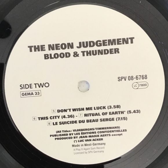 BLOOD & THUNDER (1989), изображение 6