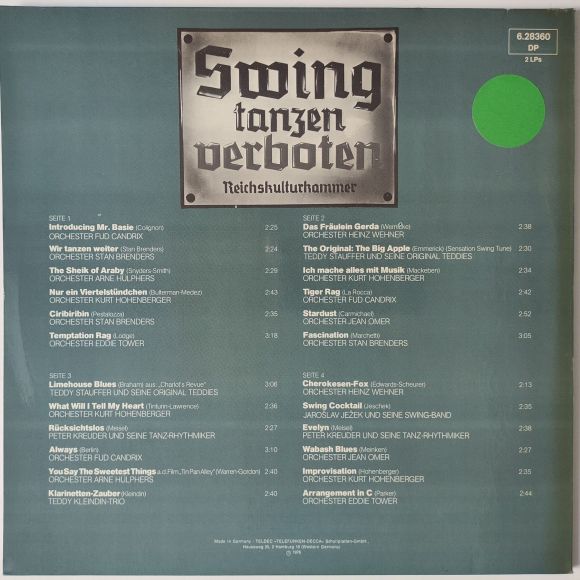 SWING TANZEN VERBOTEN REICHSKULTURKAMMER, изображение 11