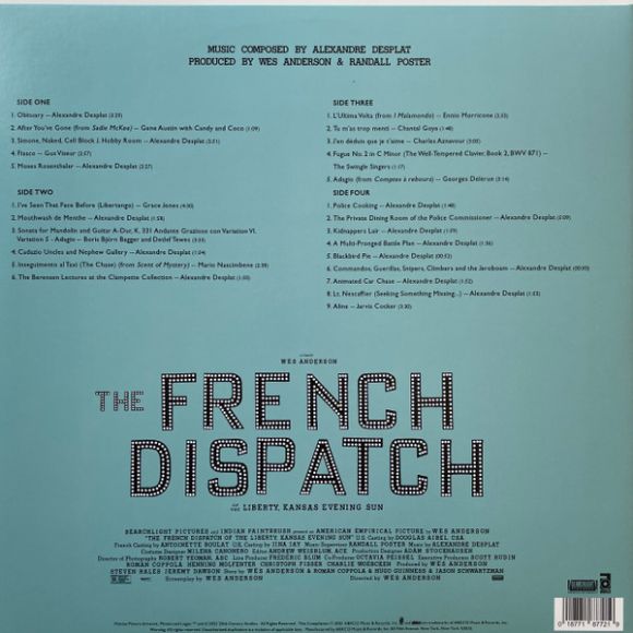 THE FRENCH DISPATCH (ORIGINAL SOUNDTRACK), изображение 2