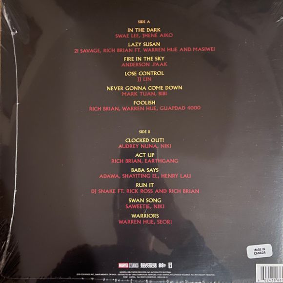 SHANG-CHI AND THE LEGEND OF THE TEN RINGS (THE ALBUM), изображение 2