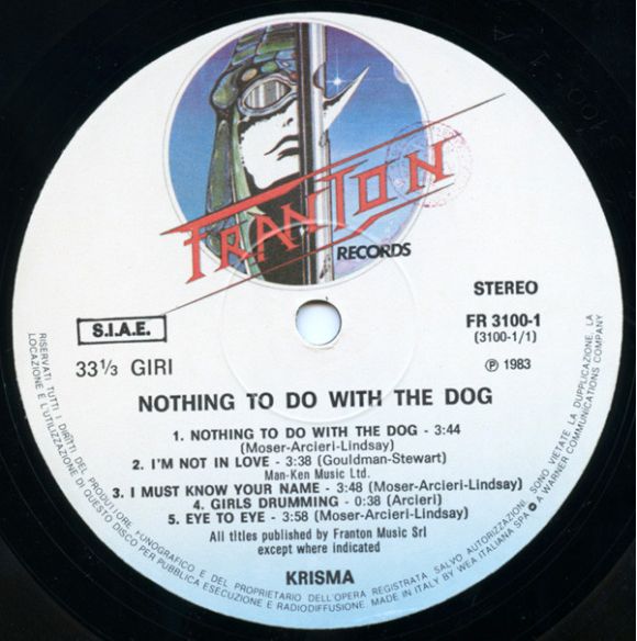 NOTHING TO DO WITH THE DOG (1983), изображение 3