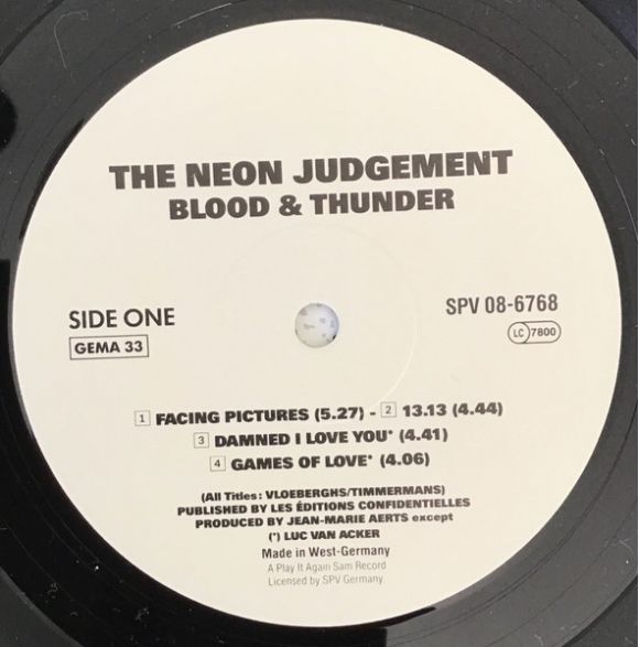 BLOOD & THUNDER (1989), изображение 5