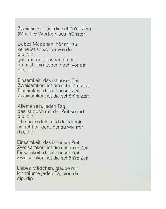 ZWEISAMKEIT (IST DIE SCHÖN'RE ZEIT) (1982), изображение 23
